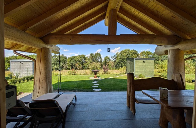 Log Cabins Naturstamm Ferienhaus Müritz 12 - Feriendorf Tollensesee