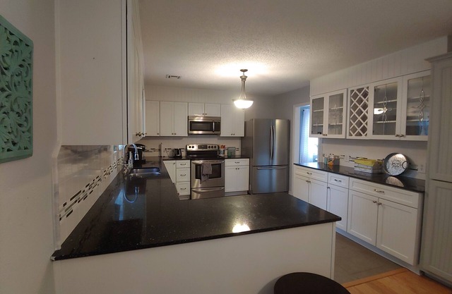 Lake house with dock