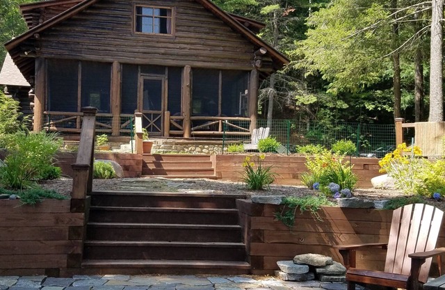 Lakefront Adirondack Log Cabin