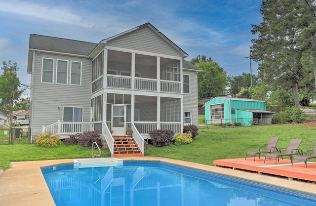 Lakefront Greenwood Getaway w/Saltwater Pool