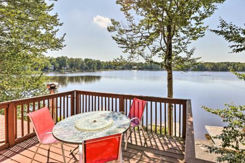 Lakefront Retreat with Dock and Yard in Tobyhanna!