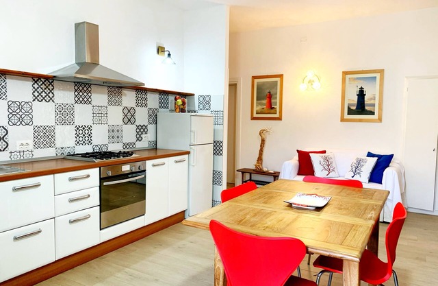 Large ground floor apartment with outdoor space