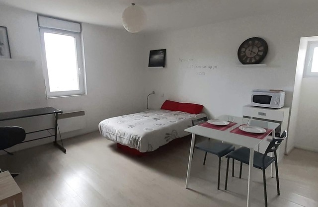 Large bright studio, located on the 2nd and last floor of a small condominium