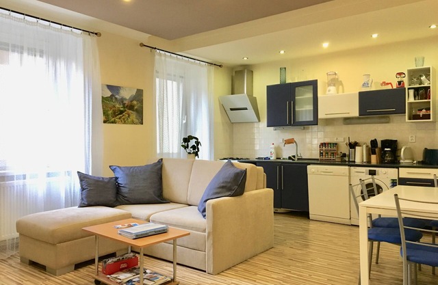 Large-quiet-safe Apt Blue, Old Town Heart-AC+DRYER+Total Blackout+WIFI+Parking