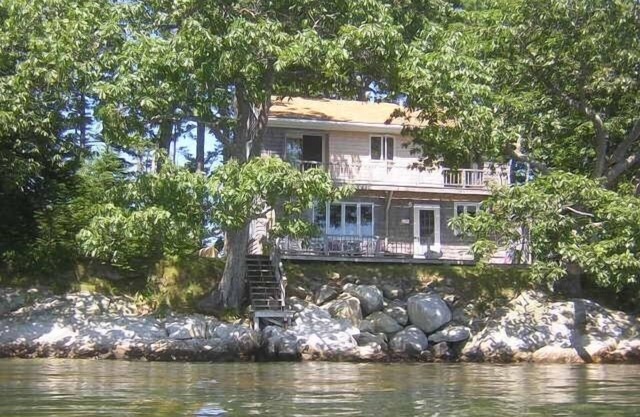 Last House on Point in Casco Bay