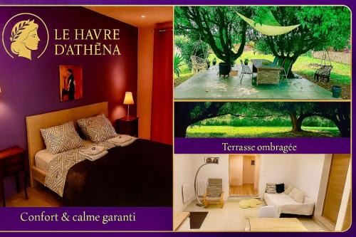 Le Havre d'Athena, App spacieux 2 chambres, Grand Jardin Privé, Sauna, WiFi & Abri Vélos