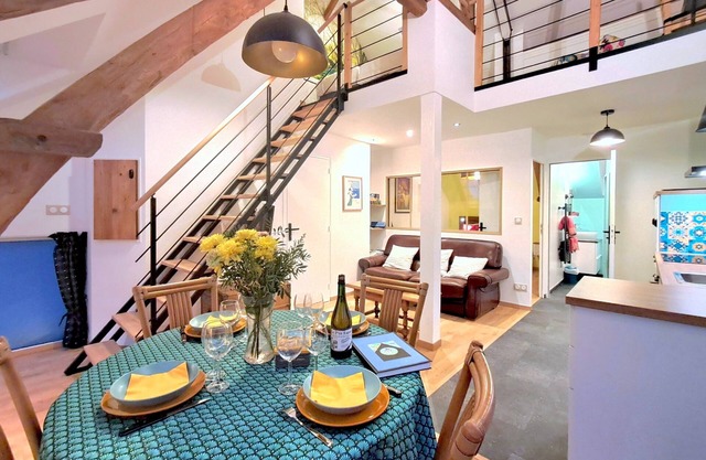 "Le P'Tit Vert", cosy loft in the countryside near CAEN, terrace on stilts