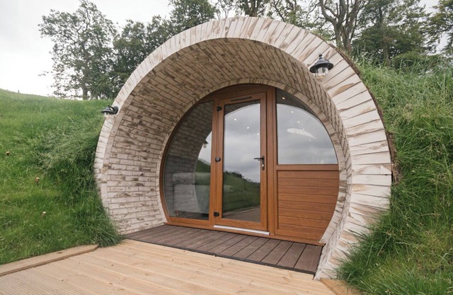 lily's Pad cabin, built into the side of a hill in the beautiful countryside