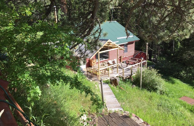 Little red cabin on Casper Mountain
