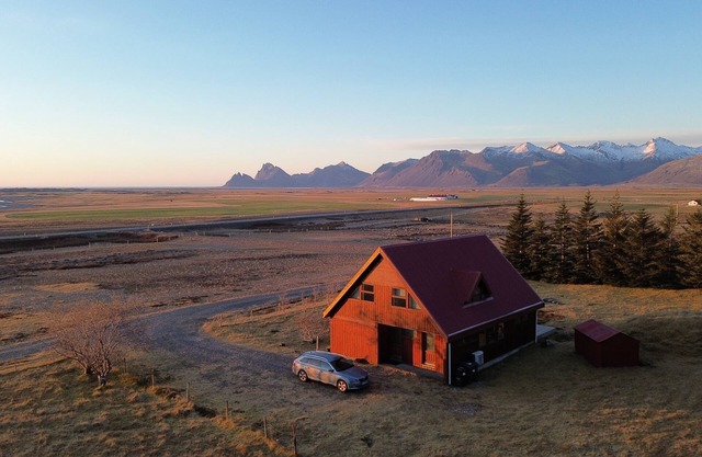 Lodge Borgarbrekka in Lón, South East of Iceland.