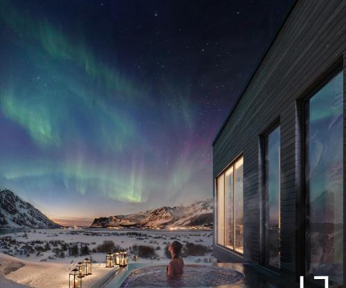 Lofoten Arctic Lodge - sea view, jacuzzi & sauna