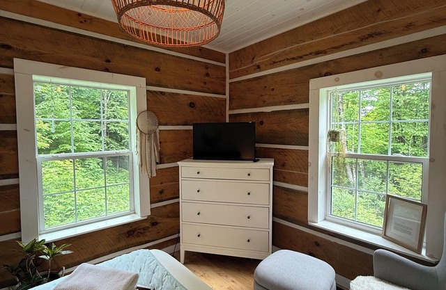 Log cabin on the hill