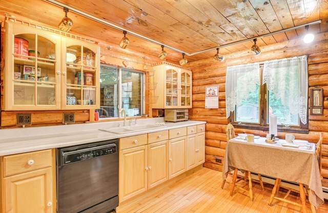 Log Cabin w/Game Room & Fire Pit in Forestport!