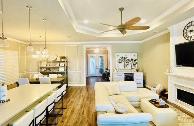 LUXURIOUS OPEN CONCEPT WATERFRONT HOME. 3 BED 3 BATH. PRIVATE HEATED POOL & SPA.