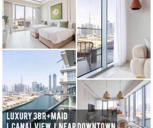 Luxury 3BR & Maid - Canal View - Near Downtown