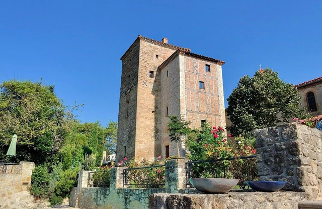Luxury apartment in a renovated Chateau with a view of the Pyrenees.