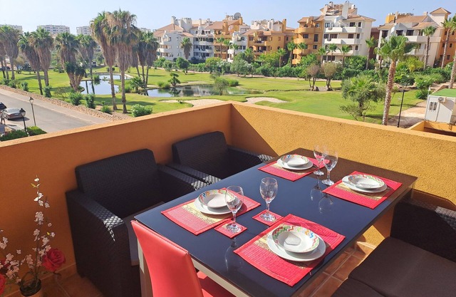 Luxury apartment with 3 pools in a tropical garden with sea views