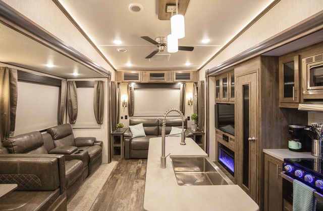 Luxury Beachfront 42 ft. Home on Wheels with Bunk Room & Loft