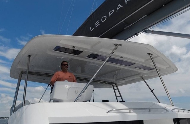 Luxury Catamaran with Four Bedrooms, Fwd and Aft Deck, Private Patio, Swim Lift.