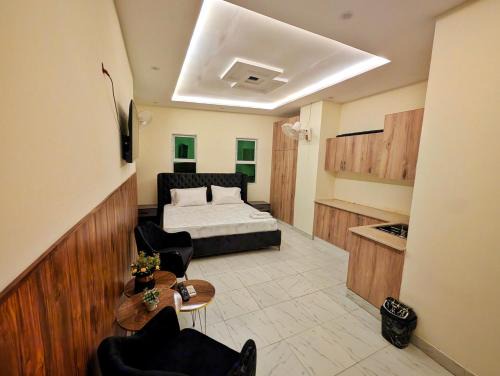 Luxury Studio apartments couple welcoming in Johar Town