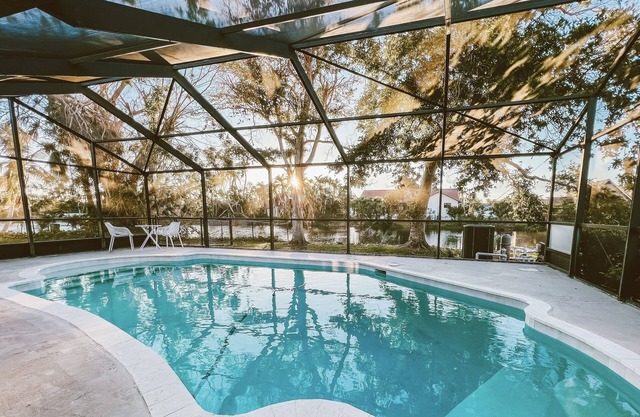 Luxury Waterfront Home with Pool. Minutes to Sanibel & Fort Myers Beach.