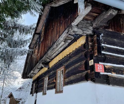 Malebná chalupa u Javorníku na Šumavě