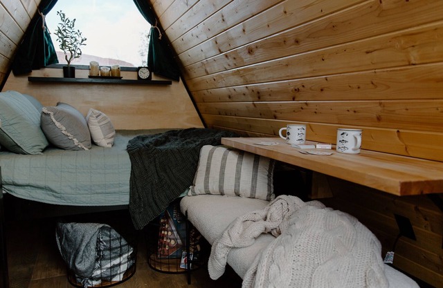 Modern A-Frame Tiny Cabin Experience