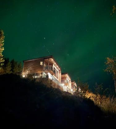 Modern and cozy fjord view cabin