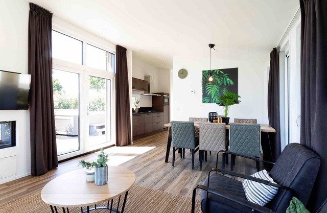Modern chalet with microwave