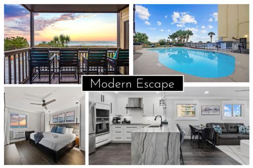 Modern Escape - Luxury Oceanfront Views with Pool, Parking and Amenities
