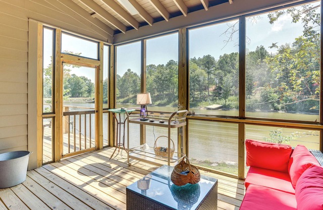 Modern Home Near Lake Martin: Fishing Pond On-Site