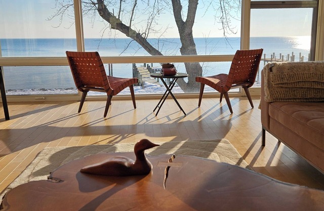 Modern Waterfront House with amazing views of the Chesapeake Bay and a dock!