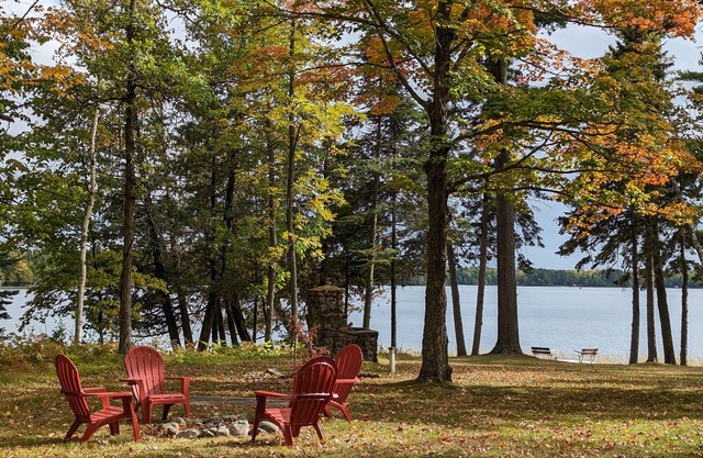 Modern year-round lake home on Big Sand Lake. Easy access to the soo-line trail.