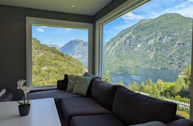 Mountain garden by the Geirangerfjord
