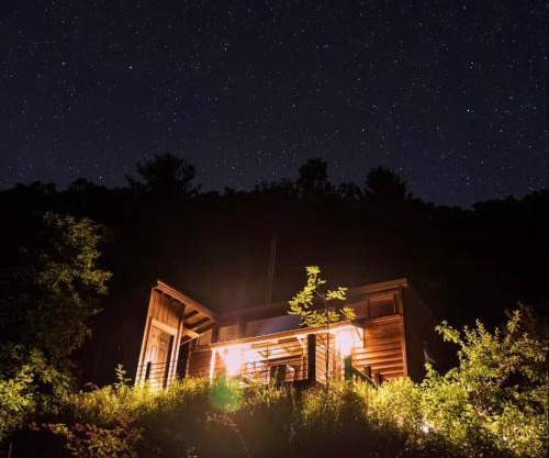 Mountain High Aster a tranquil tiny home nestled high in the mountains near Boone, NC