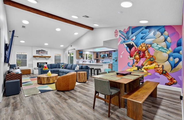 NEW! Game-Themed Stay w/Hot Tub & Arcade