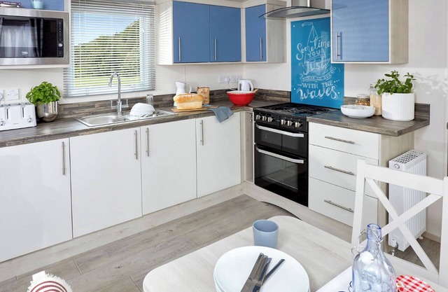 New in 2020 - 12ft wide caravan with one double, two twin.