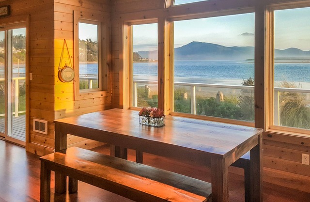 Oceanfront home with private yard!