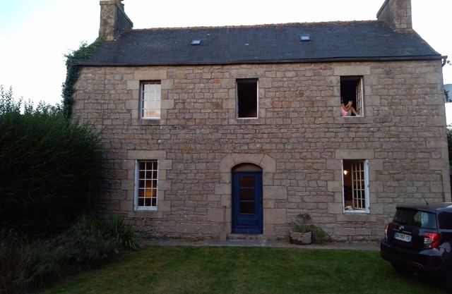 Old typical Breton stone house