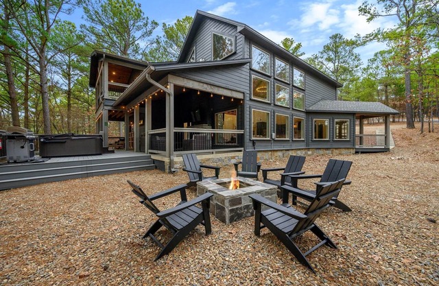 Open layout vacation home with ping pong table and EV Charger