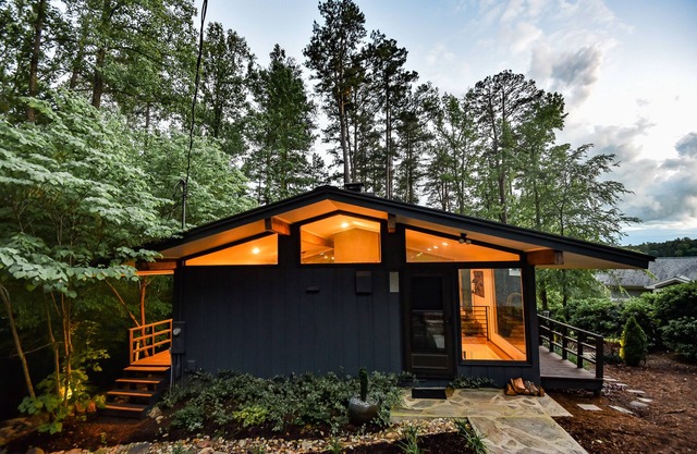 Original Midcentury Modern "Glass House on Hyco" on Hyco Lake, NC