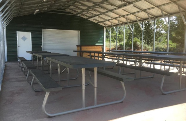 Pavilion and Glamping Village, 3 Cabins, Tipi, Wagon, Kitchen