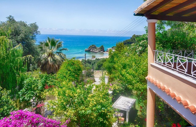 Pelekas Ferienwohnung mit Meerblick nur 200m vom Strand