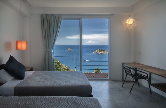 Philip's villa 2 is a bright property with a private sea view pool.