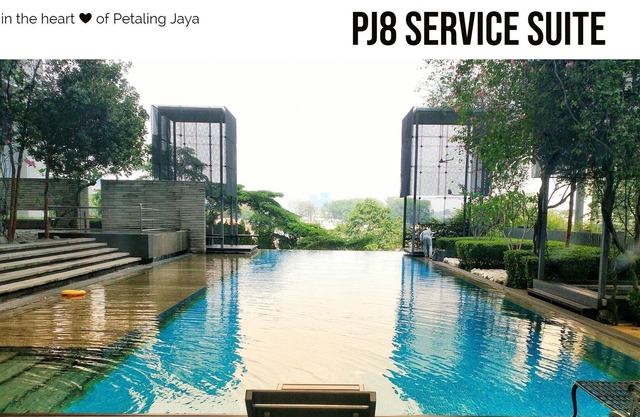 PJ8 Service Suite Near Train Station Pool View
