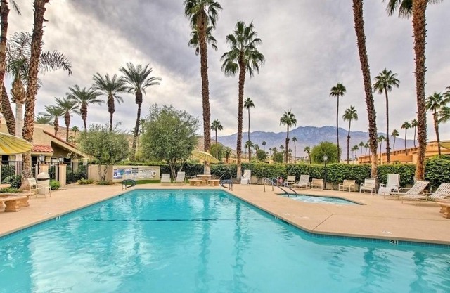 Pool and Hot Tub Access Modern Palm Springs Condo