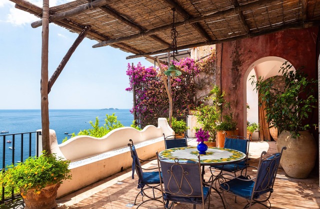 Positano: Villa Ibiscus ancient villa at 50m on the sea in the heart of Positano