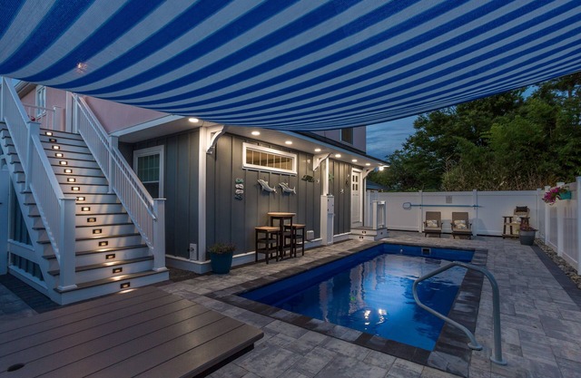 Private Pool OCEAN BLOCK 7BR Downtown Dewey Beach w/Parking and Game Room