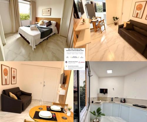 Quarto-Sala 550 mts Praia Camburi e Próximo Universidade UFES