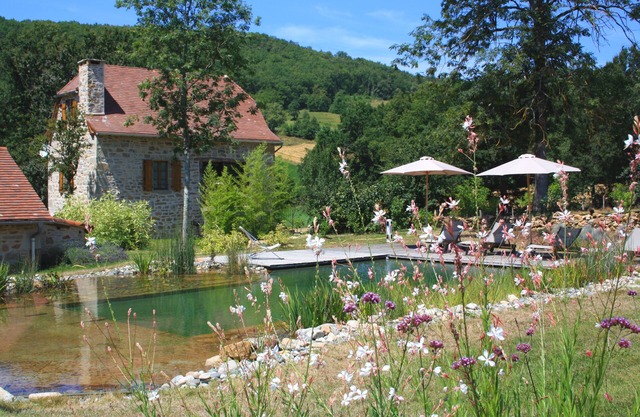 Quercy cottage, contemporary charm, great comfort, garden with natural swimming pool